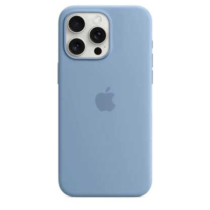 Apple MT1Y3ZM/A iPhone 15 Pro Max Silicone Case w MagSafe Winter Blue, 194253940234