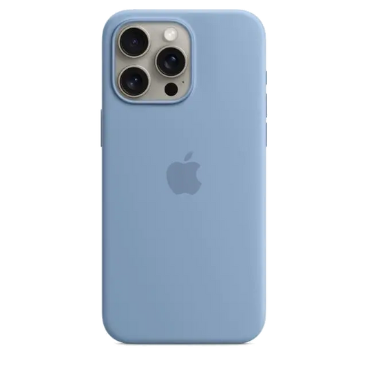 Apple MT1Y3ZM/A iPhone 15 Pro Max Silicone Case w MagSafe Winter Blue, 194253940234