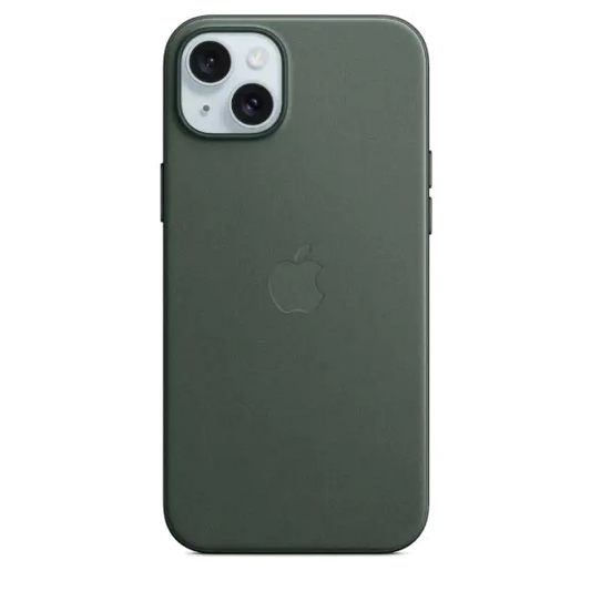 Apple MT4F3ZM/A iPhone 15 Plus FineWoven Case w MagSafe Evergreen, 194253945666