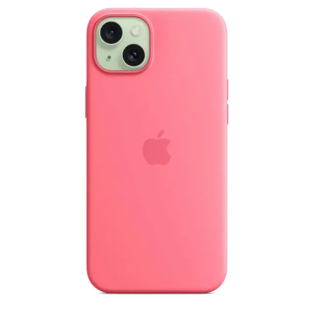 Apple MWN93ZM/A iPhone 15 Silicone Case with MagSafe Pink, 195949505508