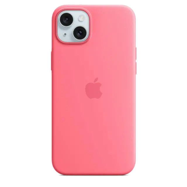 Apple MWN93ZM/A iPhone 15 Silicone Case with MagSafe Pink, 195949505508