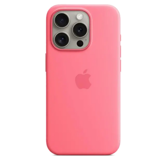 Apple MWNJ3ZM/A iPhone 15 Pro Silicone Case with MagSafe Pink, 195949505669