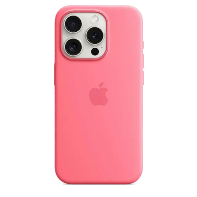 Apple MWNJ3ZM/A iPhone 15 Pro Silicone Case with MagSafe Pink, 195949505669