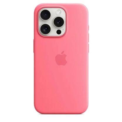 Apple MWNJ3ZM/A iPhone 15 Pro Silicone Case with MagSafe Pink, 195949505669
