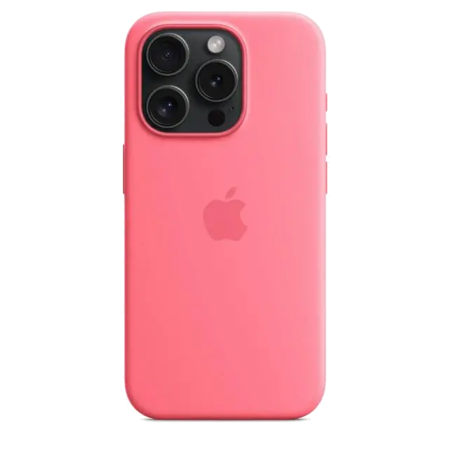 Apple MWNJ3ZM/A iPhone 15 Pro Silicone Case with MagSafe Pink, 195949505669