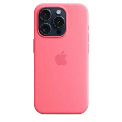 Apple MWNJ3ZM/A iPhone 15 Pro Silicone Case with MagSafe Pink, 195949505669