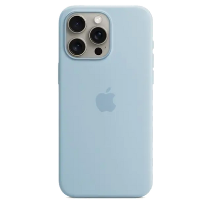 Apple MWNR3ZM/A iPhone 15 Pro Max Silicone Case with MagSafe Light Blue, 195949505805