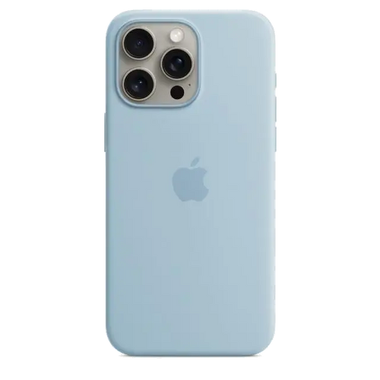 Apple MWNR3ZM/A iPhone 15 Pro Max Silicone Case with MagSafe Light Blue, 195949505805