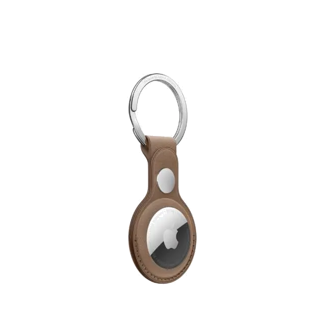 Apple MT2L3ZM/A AirTag FineWoven Key Ring Taupe, 194253946083