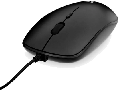 V7 MU200-1E Mouse optic cu fir, Low-Profile, 4 butoane, 1000-1600dpi, USB, negru, 662919097696