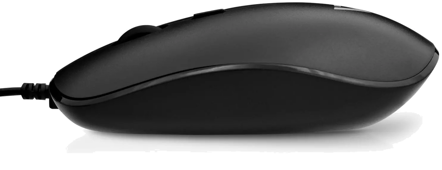 V7 MU200-1E Mouse optic cu fir, Low-Profile, 4 butoane, 1000-1600dpi, USB, negru, 662919097696