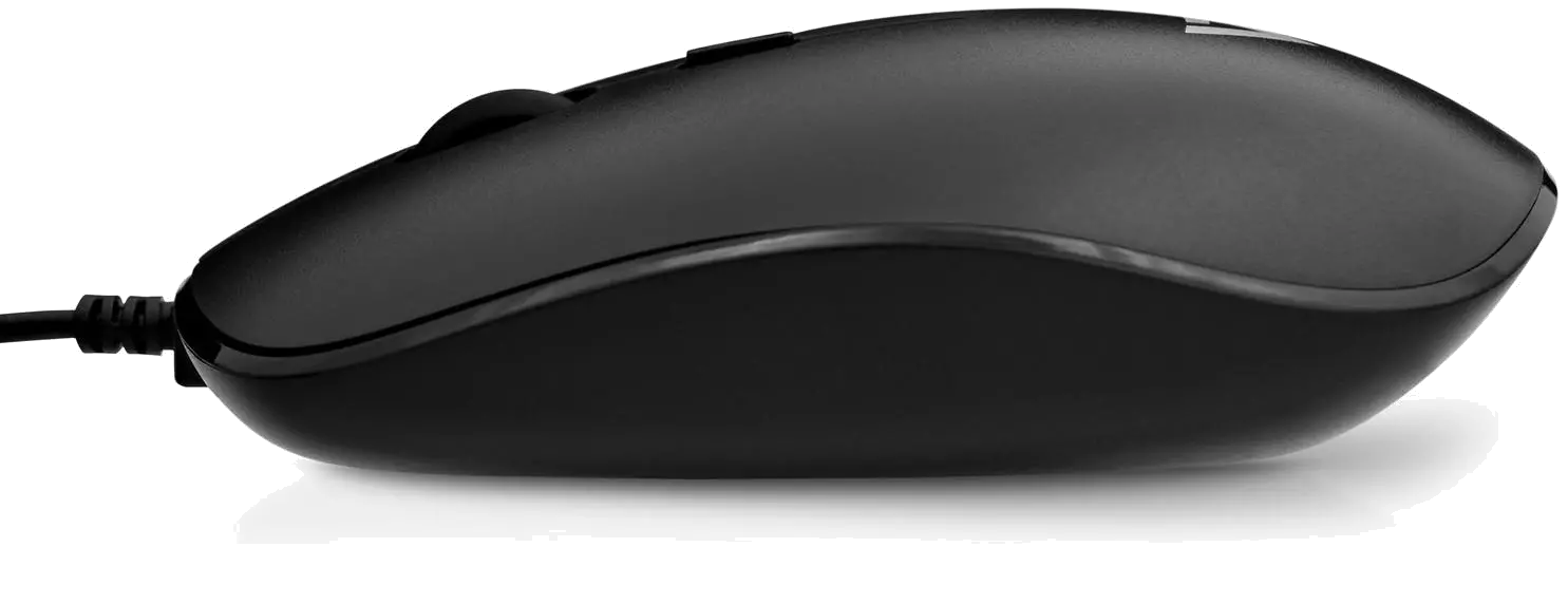 V7 MU200-1E Mouse optic cu fir, Low-Profile, 4 butoane, 1000-1600dpi, USB, negru, 662919097696