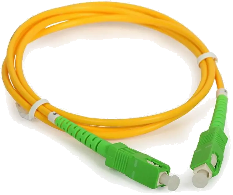 MicroConnect FIB884003 Patch cord fibra optica 3m SC/APC-SC/APC OS2 Simplex Yellow, 5704327408796