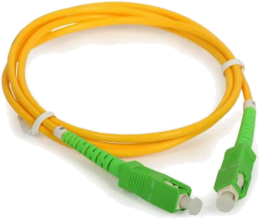 MicroConnect FIB884003 Patch cord fibra optica 3m SC/APC-SC/APC OS2 Simplex Yellow, 5704327408796