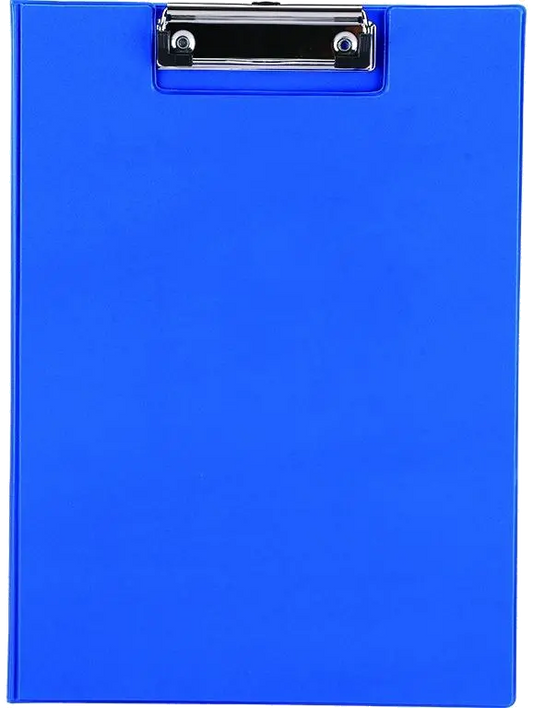 Office DLE38154A Clipboard dublu plastifiat, format A4 cu buzunar pentru hartie Albastru