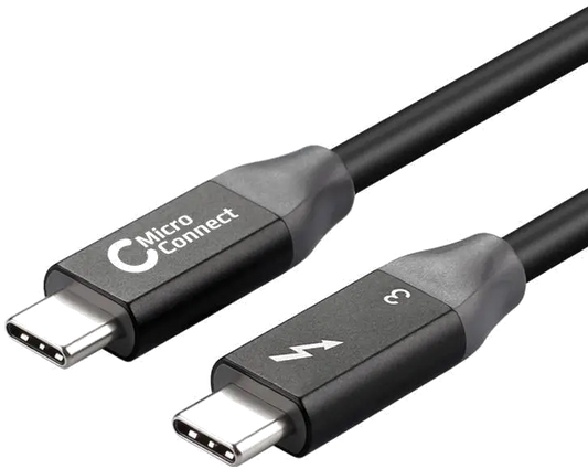 MicroConnect TB3020 Cablu Thunderbolt 3, USB-C Tata/Tata, 20Gbps Data, dual 4K 60Hz Video, 2m, 4002888415576