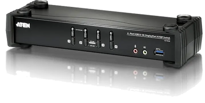 Aten CS1924-AT-G Switch KVMP CS1924 4-Port 4K DisplayPort, USB 3.0 (include cabluri), 4719264644771