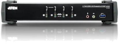 Aten CS1924-AT-G Switch KVMP CS1924 4-Port 4K DisplayPort, USB 3.0 (include cabluri), 4719264644771