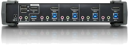 Aten CS1924-AT-G Switch KVMP CS1924 4-Port 4K DisplayPort, USB 3.0 (include cabluri), 4719264644771