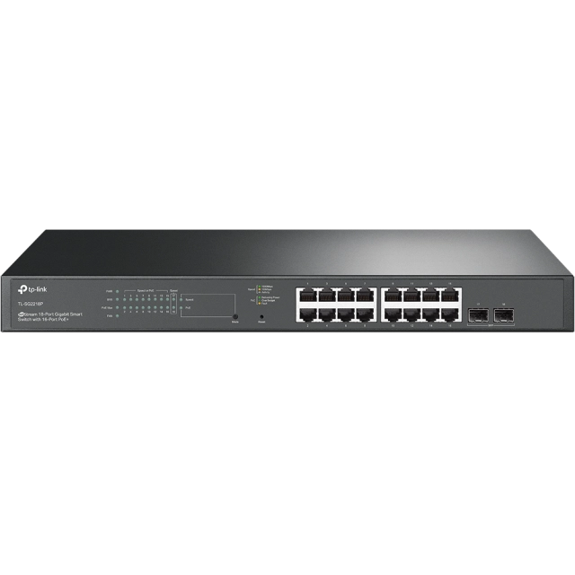 TP-Link TL-SG2218P TL-SG2218P switch 16 porturi Gigabit 2 Gigabit SFP 16 porturi POE, 4897098689509