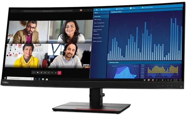 Lenovo 62DCRAT3EU ThinkVision P34w-20 monitor 34.14inch IPS UWQHD 3440x1440px, 195891382189