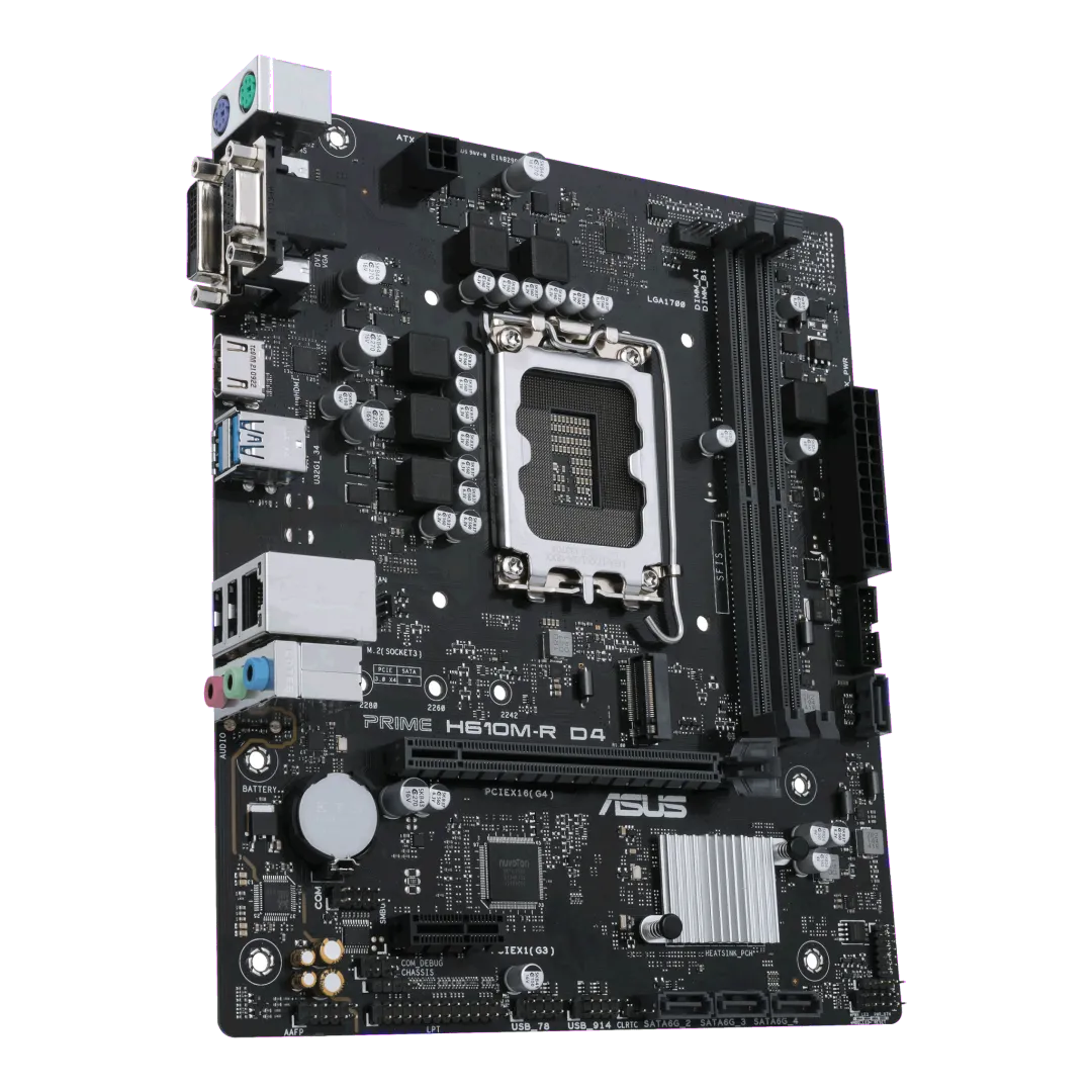 Asus PRIME H610M-R D4SI PRIME H610M-R D4 Placa de baza LGA 1700 Intel® H610 (LGA 1700), 4711081758372