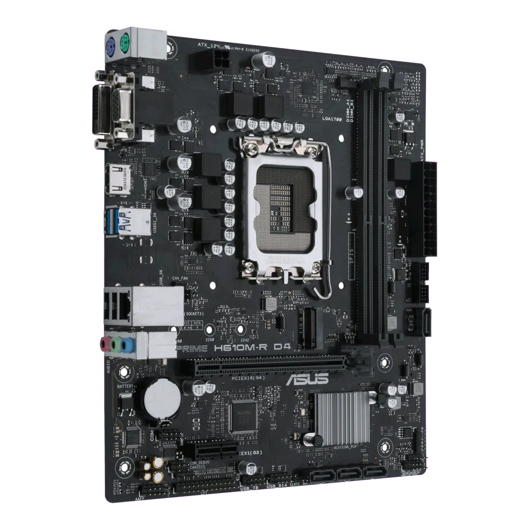 Asus PRIME H610M-R D4SI PRIME H610M-R D4 Placa de baza LGA 1700 Intel® H610 (LGA 1700), 4711081758372