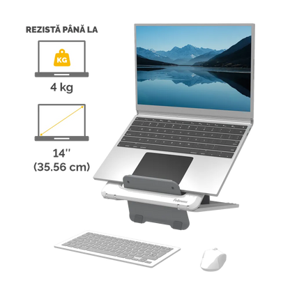 Fellowes 100016559 Breyta Laptop Stand White suport laptop 14inch si maxim 4kg