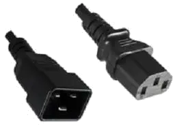 MicroConnect PE030620 Cablu de alimentare / prelungitor C13 C20, 10A/250V, 2m, negru, 5712505452103