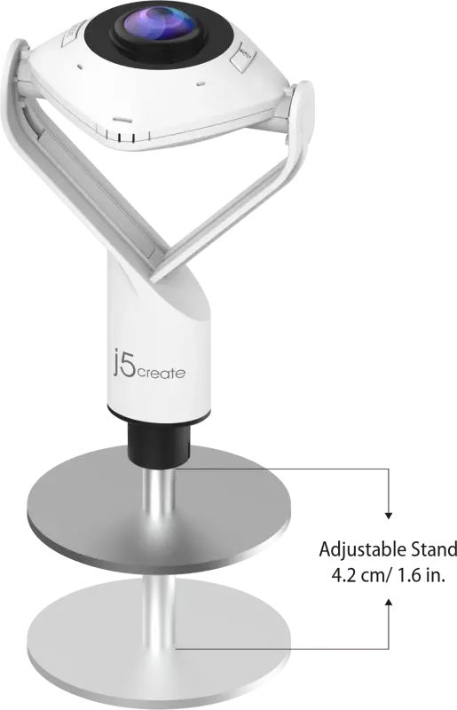 j5create JVCU360-N 360 All Around Webcam, JVCU360, 2,07 MP, 1920x1080@30fps, 4712795085594