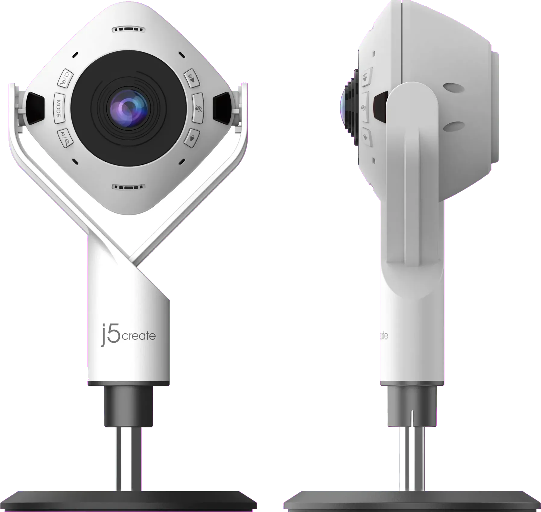 j5create JVU368-N 360 AI-Powered All Around Webcam with Speakerphone, 4712795086720