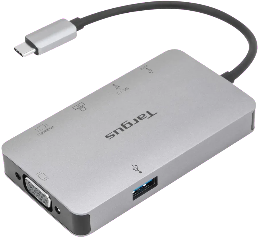 Targus DOCK419EUZ USB-C DP Alt Mode Single Video 4K HDMI/VGA Docking Station with 100W PD, 5051794030334