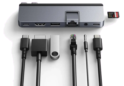 Targus HD575-GRY-GL HyperDrive DUO PRO 7-in-2 USB-C Hub Grey, 6941921148300