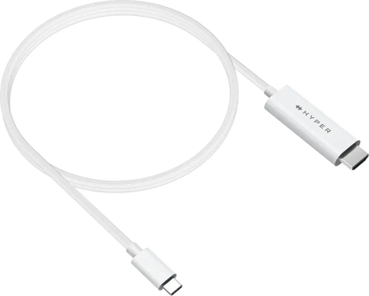 Targus HD6007WHGL HyperDrive USB-C to HDMI 4K60Hz Cable, White, 6941921149758