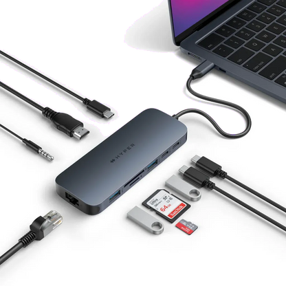 Targus HD4005GL HyperDrive Next 10 Port Hub USB-C with 140W PD 3.1, 6941921149079
