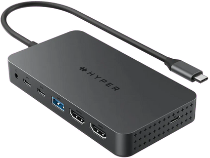 Targus HD7002GL HyperDrive Next Dual 4K HDMI 7 Port USB-C Hub, 6941921149093