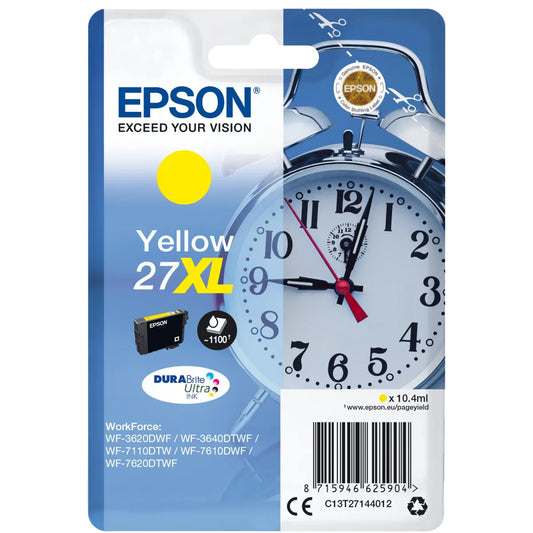 Epson C13T27144012 Epson Cartus cerneala 27XL yellow, high capacity, 10.4ml 1100 pagini 8715946625904