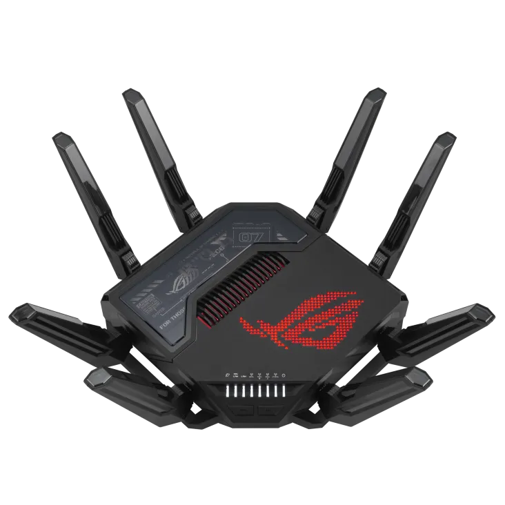 Asus 90IG08F0-MO9A0V ROG Rapture GT-BE98 Quad-band WiFi 7 802.11be Gaming Router support new 320MHz, 4711387079461