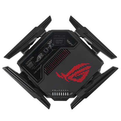 Asus 90IG08F0-MO9A0V ROG Rapture GT-BE98 Quad-band WiFi 7 802.11be Gaming Router support new 320MHz, 4711387079461