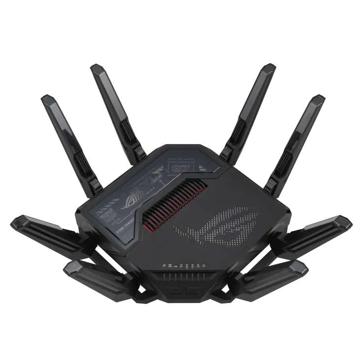 Asus 90IG08F0-MO9A0V ROG Rapture GT-BE98 Quad-band WiFi 7 802.11be Gaming Router support new 320MHz, 4711387079461