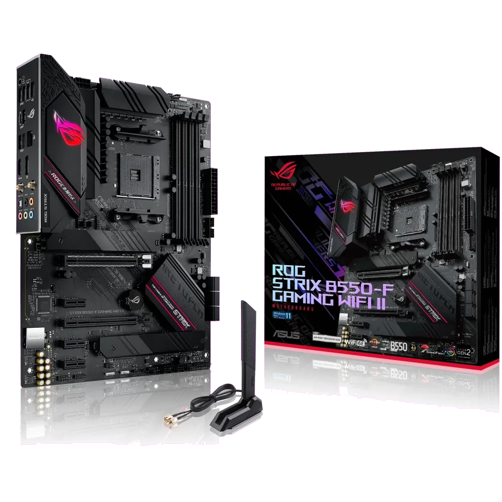 Asus ROG STRIX B550-F GAMING WIFI II ROG STRIX B550-F GAMING WIFI II placa de baza AM4 B550 USB3.2 GEN 2, 4711081453314