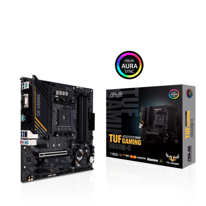 Asus TUF GAMING B550M-E TUF GAMING B550M-E placa de baza AM4 B550 DUAL M.2 DP HDMI AURA Sync, 4711081173397