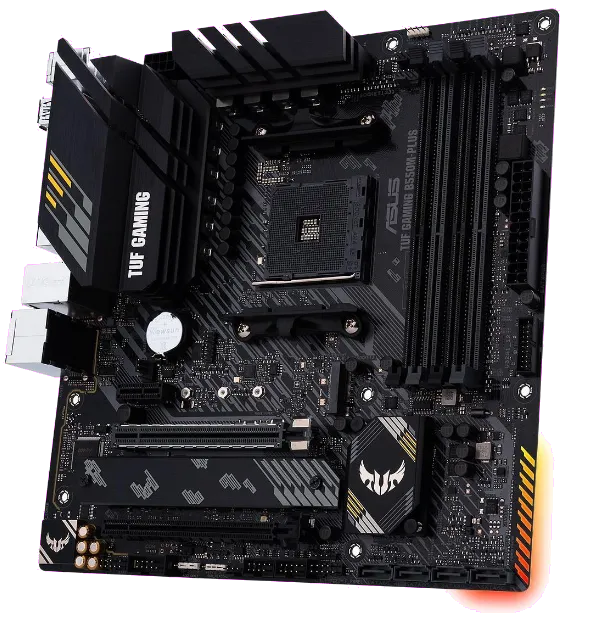 Asus TUF GAMING B550M-PLUS TUF GAMING B550M-PLUS placa de baza AM4 DDR4 2xM.2 6xSATA PCIe 4.0 x16 mATX, 4718017623544