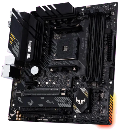 Asus TUF GAMING B550M-PLUS TUF GAMING B550M-PLUS placa de baza AM4 DDR4 2xM.2 6xSATA PCIe 4.0 x16 mATX, 4718017623544