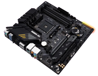 Asus TUF GAMING B550M-PLUS TUF GAMING B550M-PLUS placa de baza AM4 DDR4 2xM.2 6xSATA PCIe 4.0 x16 mATX, 4718017623544