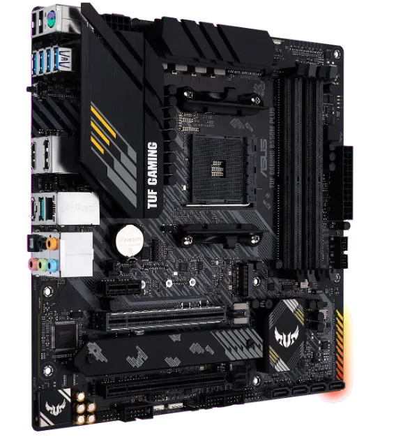 Asus TUF GAMING B550M-PLUS TUF GAMING B550M-PLUS placa de baza AM4 DDR4 2xM.2 6xSATA PCIe 4.0 x16 mATX, 4718017623544