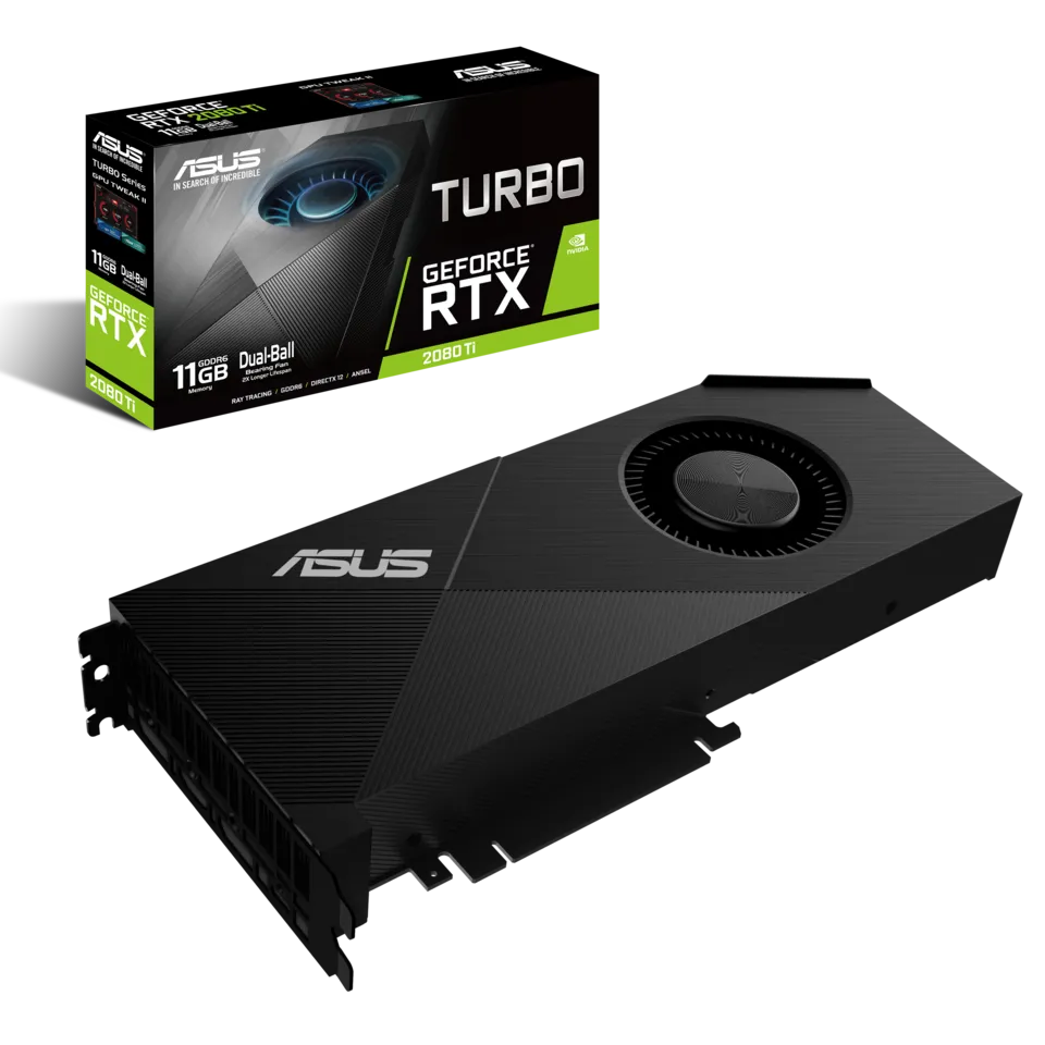 Asus TURBO-RTX2080TI-11G TURBO-RTX2080TI-11G placa video GEFORCE RTX 2080TI 11GB GDDR6 (352bit), HDMI, DP