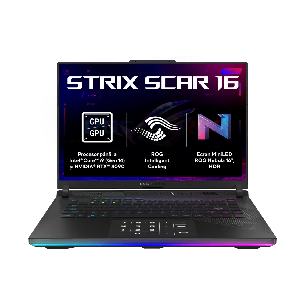 Asus G634JYR-RA052X ROG Strix SCAR 16 laptop 16inch QHD+ i9-14900HX 64GB 2TB RTX4090 16GB W11Pro, 4711387437704