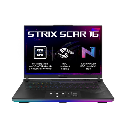 Asus G634JYR-RA052X ROG Strix SCAR 16 laptop 16inch QHD+ i9-14900HX 64GB 2TB RTX4090 16GB W11Pro, 4711387437704