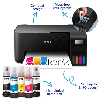 Epson C11CJ67434 Multifunctional inkjet color Epson EcoTank CISS L3270 A4 printare copiere scan, 8715946727097